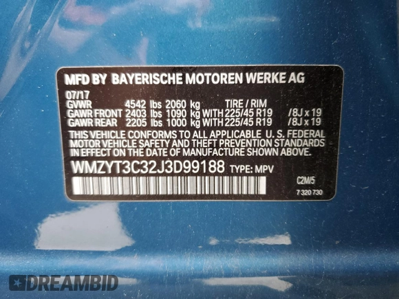 2018 MINI Countryman Cooper S z VIN WMZYT3C32J3D99188, wystawiony jako Copart lot #59379945 z przebiegiem 66 989 mil mil oraz Szkoda całkowita • Salvage title. Historia ofert i sprzedaży dostępna na DreamBid. Obrazek 13.