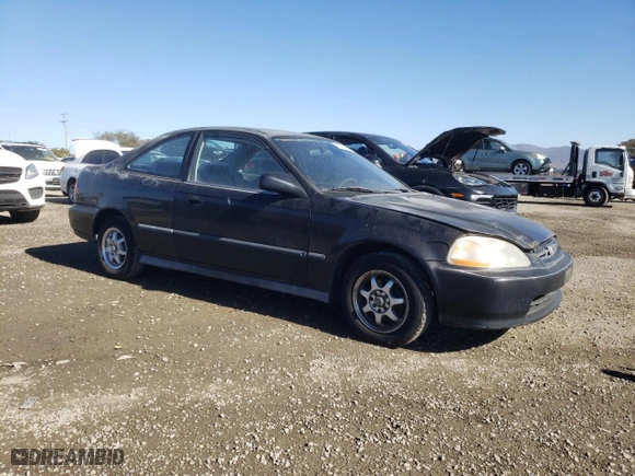 1996 Honda Civic DX with VIN 1HGEJ6224TL068696, listed as a Copart auction lot 87388624 with 235,974 mi miles and Salvage Title. Bid and sale history available at carsss.com. Image 4.