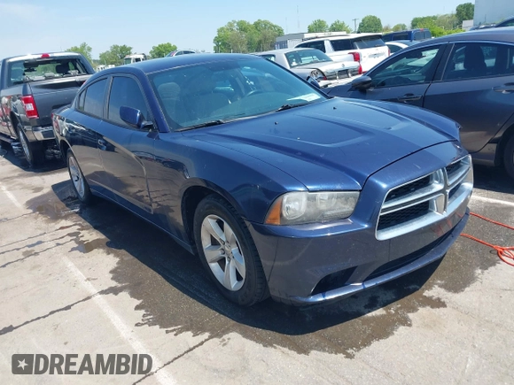 2014 Dodge Charger SE with VIN 2C3CDXBG1EH130526, listed as a IAAI auction lot 41996912 with 161,485 mi miles. Bid and sale history available at carsss.com. Image 1.