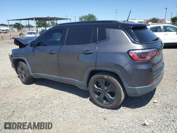 2020 Jeep Compass Altitude with VIN 3C4NJCBB4LT205864, listed as a Copart auction lot 51979885 with 55,541 mi miles and Salvage Title. Bid and sale history available at carsss.com. Image 2.