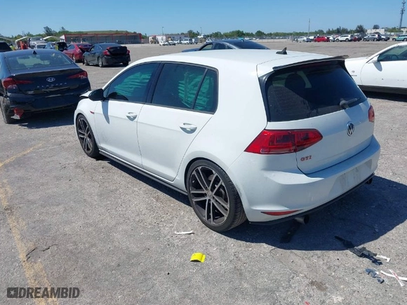 2017 Volkswagen Golf GTI S with VIN 3VW447AU2HM020448, listed as a IAAI auction lot 41830077 with 52,528 mi miles. Bid and sale history available at carsss.com. Image 3.