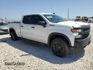 2022 Chevrolet Silverado 1500 Custom Trail Boss with VIN 3GCPYCEL8NG123561, listed as a Copart auction lot 49740345 with 34,837 mi miles and Salvage Title. Bid and sale history available at DreamBid. Image 4.