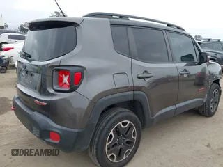 2016 Jeep Renegade Trailhawk with VIN ZACCJBCT0GPD72437, listed as a IAAI auction lot 42180021 with 115,427 mi miles and . Bid and sale history available at carsss.com. Image 4.