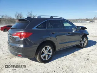2015 Acura RDX Tech Pkg with VIN 5J8TB3H56FL016124, listed as a Copart auction lot 47039535 with 128,336 mi miles and Salvage Title. Bid and sale history available at carsss.com. Image 3.