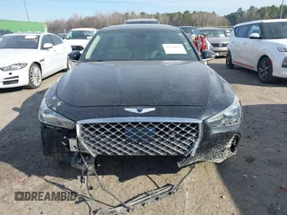 2021 Genesis G70 3.3T with VIN KMTG74LE8MU071424, listed as a IAAI auction lot 41646686 with 23,487 mi miles. Bid and sale history available at carsss.com. Image 12.