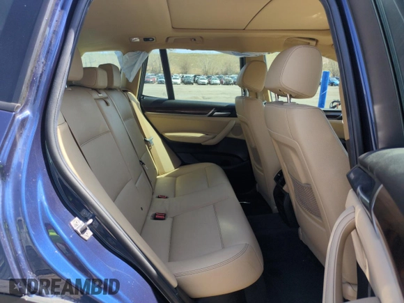 2017 BMW X3 sDrive28i with VIN 5UXWZ7C30H0V93495, listed as a Copart auction lot 52865645 with 64,102 mi miles and Salvage Title. Bid and sale history available at carsss.com. Image 11.