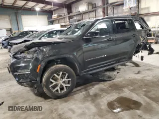 2023 Jeep Grand Cherokee Limited z VIN 1C4RJHBG3PC612389, wystawiony jako Copart lot #47825155 z przebiegiem 14 585 mil mil oraz Szkoda całkowita • Salvage title. Historia ofert i sprzedaży dostępna na DreamBid. Obrazek 1.