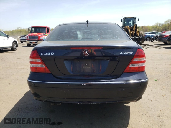 2007 Mercedes-Benz C 280 Luxury with VIN WDBRF92H67F928723, listed as a Copart auction lot 54741295 with 179,129 mi miles and Salvage title. Bid and sale history available at DreamBid. Image 6.