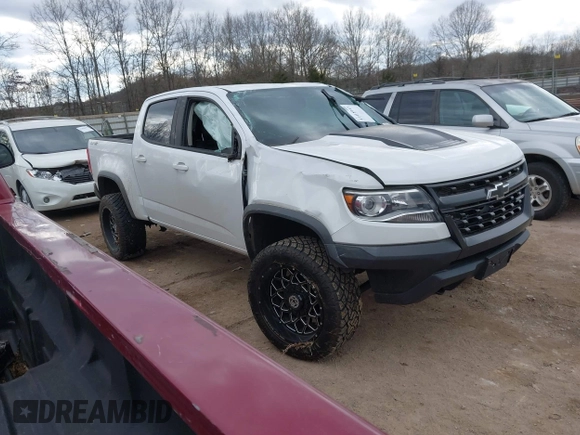 2018 Chevrolet Colorado 4WD ZR2 with VIN 1GCGTEEN3J1295176, listed as a IAAI auction lot 41418943 with 57,621 mi miles. Bid and sale history available at carsss.com. Image 1.