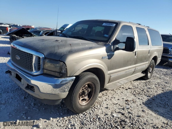 2002 Ford Excursion Limited with VIN 1FMNU42S92ED49689, listed as a Copart auction lot 72948094 with 305,591 mi miles and Salvage Title. Bid and sale history available at carsss.com. Image 1.