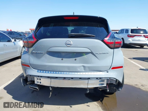 2023 Nissan Murano Platinum with VIN 5N1AZ2DJ6PC104036, listed as a IAAI auction lot 42008473 with 25,463 mi miles and . Bid and sale history available at DreamBid. Image 6.
