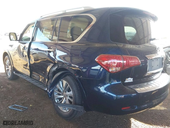 2017 Infiniti QX80 with VIN JN8AZ2NF2H9647062, listed as a IAAI auction lot 41601830 with NaN miles. Bid and sale history available at carsss.com. Image 3.