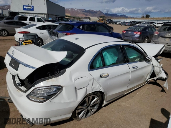 2017 Mercedes-Benz C 300 with VIN 55SWF4JB0HU215308, listed as a Copart auction lot 43365404 with Not provided miles and Non repairable. Bid and sale history available at DreamBid. Image 3.