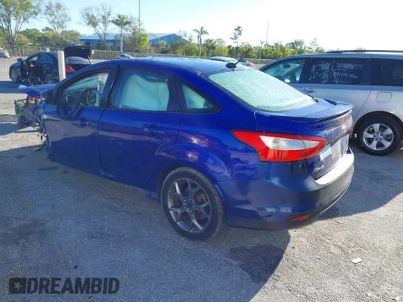 2013 Ford Focus SE with VIN 1FADP3F26DL309893, listed as a IAAI auction lot 41800681 with Not Provided miles and . Bid and sale history available at carsss.com. Image 3.