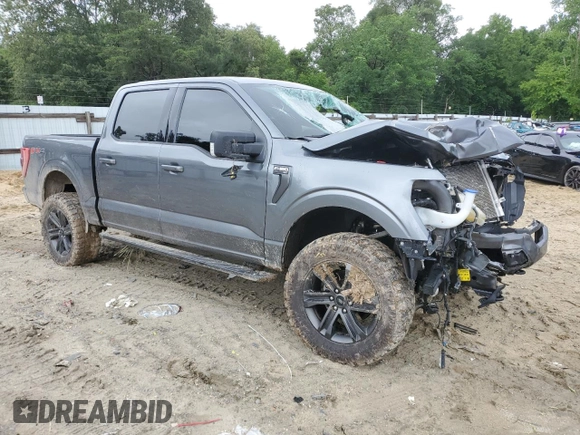 2022 Ford F-150 XL with VIN 1FTFW1E54NFC33872, listed as a Copart auction lot 57719805 with 56,329 mi miles and Salvage title. Bid and sale history available at DreamBid. Image 4.