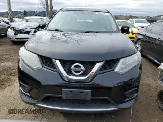 2015 Nissan Rogue SV with VIN KNMAT2MT7FP537914, listed as a Copart auction lot 45238945 with 144,236 mi miles and Salvage Title. Bid and sale history available at DreamBid. Image 5.
