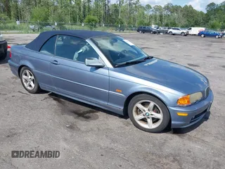 2003 BMW 3 Series 325Ci with VIN WBABS33423PG89117, listed as a IAAI auction lot 42318414 with 143,960 mi miles and . Bid and sale history available at DreamBid. Image 1.