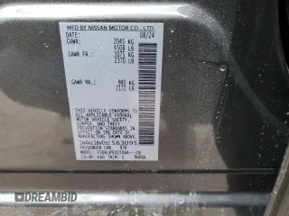 2025 Nissan LEAF S with VIN 1N4AZ1BV0SC563095, listed as a Copart auction lot 45959975 with 669 mi miles and Salvage Title. Bid and sale history available at carsss.com. Image 12.