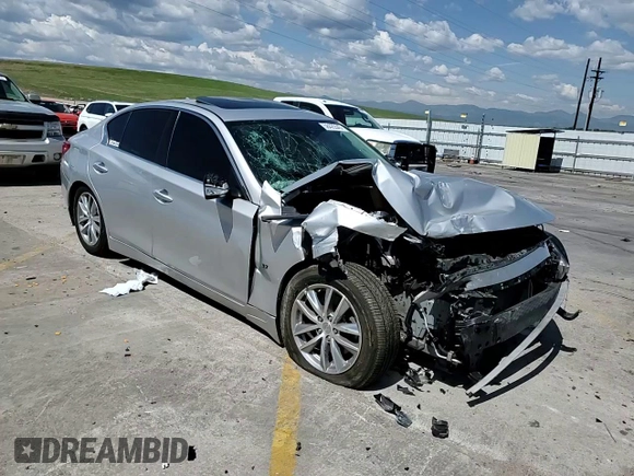 2015 Infiniti Q50 z VIN JN1BV7AR3FM414717, wystawiony jako Copart lot #58420545 z przebiegiem 79 393 mil mil oraz Szkoda całkowita • Salvage title. Historia ofert i sprzedaży dostępna na DreamBid. Obrazek 14.