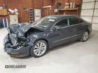 2012 Volkswagen CC Sport PZEV with VIN WVWMP7AN5CE501215, listed as a Copart auction lot 54117525 with 91,944 mi miles and Salvage Title. Bid and sale history available at carsss.com. Image 1.