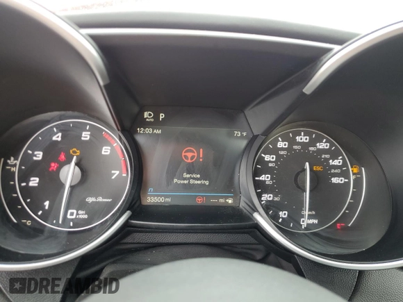 2022 Alfa Romeo Giulia Veloce z VIN ZARFANBN8N7665049, wystawiony jako Copart lot #73681754 z przebiegiem 33 500 mil mil oraz Nie do naprawy • Non repairable. Historia ofert i sprzedaży dostępna na DreamBid. Obrazek 9.