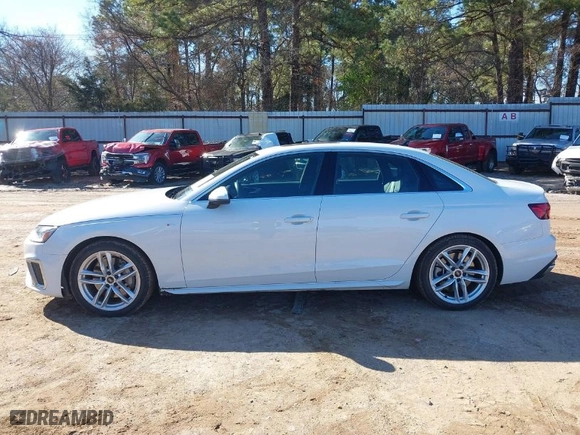 2024 Audi A4 Sedan S line Premium Plus with VIN WAUEAAF44RN005864, listed as a IAAI auction lot 41636214 with NaN miles. Bid and sale history available at carsss.com. Image 15.