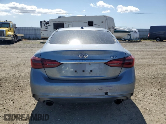 2019 Infiniti Q50 Luxe z VIN JN1EV7APXKM517090, wystawiony jako Copart lot #56740215 z przebiegiem 69 702 mil mil oraz Szkoda całkowita • Salvage title. Historia ofert i sprzedaży dostępna na DreamBid. Obrazek 6.