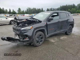 2023 Jeep Compass Trailhawk with VIN 3C4NJDDN9PT501952, listed as a Copart auction lot 58842985 with Not provided miles and Salvage title. Bid and sale history available at DreamBid. Image 1.