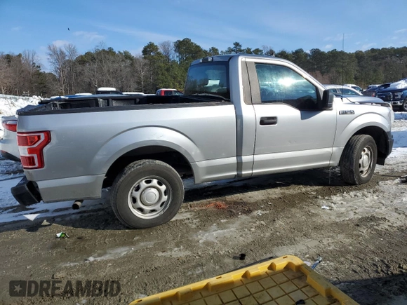 2020 Ford F-150 XL with VIN 1FTMF1CB8LKF47836, listed as a Copart auction lot 86547094 with 155,543 mi miles and Salvage Title. Bid and sale history available at carsss.com. Image 3.