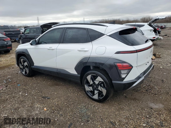 2024 Hyundai Kona Limited with VIN KM8HECA33RU167288, listed as a Copart auction lot 50764915 with 16,401 mi miles and Salvage Title. Bid and sale history available at carsss.com. Image 2.