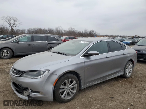 2016 Chrysler 200 Limited with VIN 1C3CCCAB6GN145115, listed as a Copart auction lot 43529315 with 169,268 mi miles and Salvage Title. Bid and sale history available at carsss.com. Image 1.