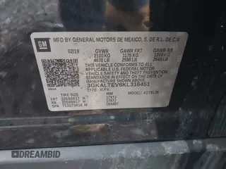 2019 GMC Terrain SLE с VIN 3GKALTEV6KL316451, выставлен на аукционе IAAI как лот 42535326 с пробегом 74 087 миль миль и . История ставок и продаж доступна на DreamBid. Изображение 9.