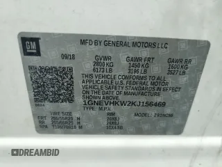 2019 Chevrolet Traverse LT Leather with VIN 1GNEVHKW2KJ156469, listed as a Copart auction lot 56060414 with 90,772 mi miles and Salvage Title. Bid and sale history available at carsss.com. Image 13.