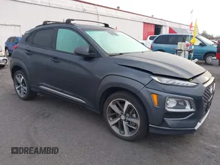 2020 Hyundai Kona Limited with VIN KM8K3CA54LU408862, listed as a IAAI auction lot 40573449 with 34,875 mi miles. Bid and sale history available at carsss.com. Image 1.