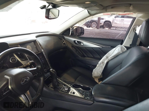 2019 Infiniti Q50 Luxe z VIN JN1EV7AR8KM594171, wystawiony jako IAAI lot #42428037 z przebiegiem 70 086 mil mil oraz . Historia ofert i sprzedaży dostępna na DreamBid. Obrazek 5.