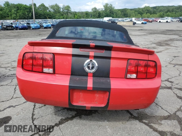 2007 Ford Mustang Deluxe with VIN 1ZVFT84N675331505, listed as a Copart auction lot 63427135 with 188,628 mi miles and Salvage title. Bid and sale history available at DreamBid. Image 6.