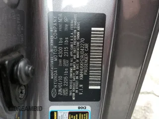 2010 Hyundai Genesis Coupe Grand Touring z VIN KMHHU6KH2AU042270, wystawiony jako Copart lot #82710674 z przebiegiem 56 592 mil mil oraz Szkoda całkowita • Salvage title. Historia ofert i sprzedaży dostępna na DreamBid. Obrazek 12.