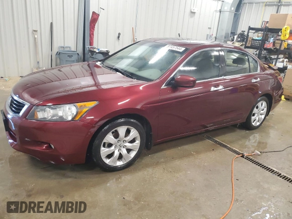2008 Honda Accord EX-L z VIN 1HGCP36838A018832, wystawiony jako Copart lot #87457544 z przebiegiem 133 538 mil mil oraz Czysty tytuł • Clean title. Historia ofert i sprzedaży dostępna na DreamBid. Obrazek 1.