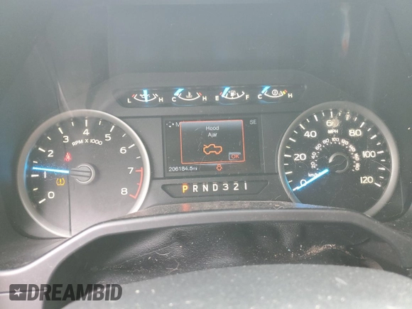 2015 Ford F-150 XLT with VIN 1FTEW1E87FFC44971, listed as a Copart auction lot 51836635 with 206,184 mi miles and Salvage Title. Bid and sale history available at DreamBid. Image 9.