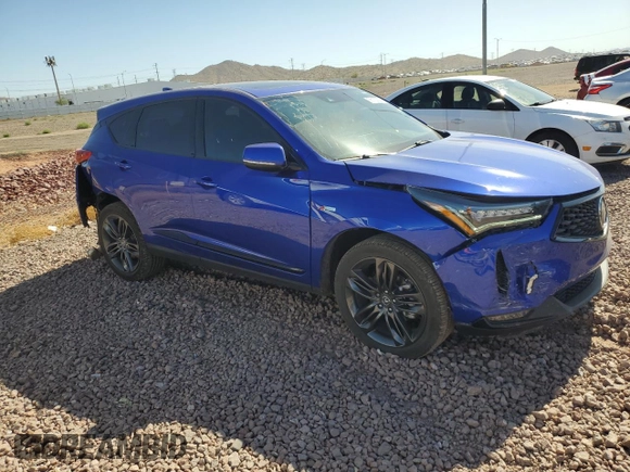 2022 Acura RDX w/A-Spec Package with VIN 5J8TC1H63NL000536, listed as a Copart auction lot 56162824 with 45,277 mi miles and Salvage Title. Bid and sale history available at carsss.com. Image 4.