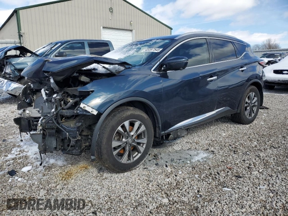 2017 Nissan Murano SL with VIN 5N1AZ2MHXHN117469, listed as a Copart auction lot 45397545 with 123,792 mi miles and Salvage title. Bid and sale history available at DreamBid. Image 1.
