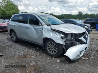 2014 Nissan Pathfinder S with VIN 5N1AR2MM3EC708795, listed as a Copart auction lot 62829595 with 107,707 mi miles and Salvage title. Bid and sale history available at DreamBid. Image 4.