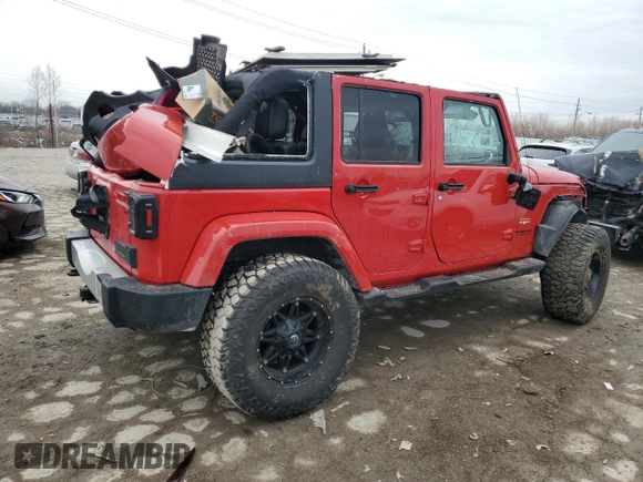 2014 Jeep Wrangler Unlimited Sahara with VIN 1C4BJWEG3EL292912, listed as a Copart auction lot 46402825 with 91,392 mi miles and Salvage Title. Bid and sale history available at carsss.com. Image 3.