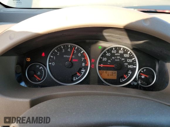 2008 Nissan Frontier SE with VIN 1N6AD06U48C401867, listed as a Copart auction lot 43952335 with 131,811 mi miles and Salvage title. Bid and sale history available at DreamBid. Image 9.