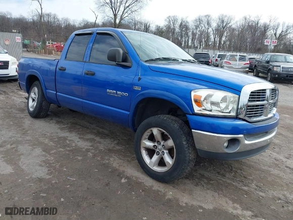 2007 Dodge Ram 1500 Laramie with VIN 1D7HU18217S196473, listed as a IAAI auction lot 41672039 with 122,430 mi miles. Bid and sale history available at carsss.com. Image 1.