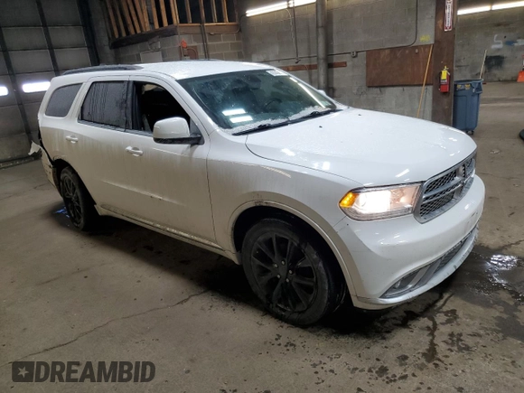 2019 Dodge Durango SXT Plus with VIN 1C4RDHAG7KC644618, listed as a Copart auction lot 43945855 with 100,283 mi miles and Salvage Title. Bid and sale history available at DreamBid. Image 4.