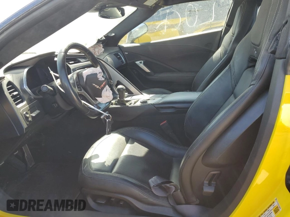 2016 Chevrolet Corvette Z51 3LT with VIN 1G1YL2D7XG5106944, listed as a Copart auction lot 46758305 with 24,802 mi miles and Salvage title. Bid and sale history available at DreamBid. Image 7.