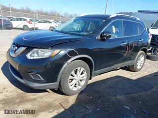 2015 Nissan Rogue SV with VIN KNMAT2MV0FP522057, listed as a IAAI auction lot 41673578 with 139,650 mi miles. Bid and sale history available at carsss.com. Image 2.