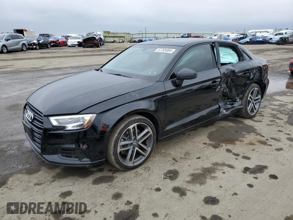 2020 Audi A3 Sedan Premium with VIN WAUAUGFF7LA040116, listed as a Copart auction lot 37765084 with 30,884 mi miles. Bid and sale history available at carsss.com. Image 1.