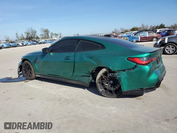 2023 BMW M4 Competition with VIN WBS33AZ0XPCL26211, listed as a Copart auction lot 43287955 with 31,845 mi miles and Salvage Title. Bid and sale history available at carsss.com. Image 2.